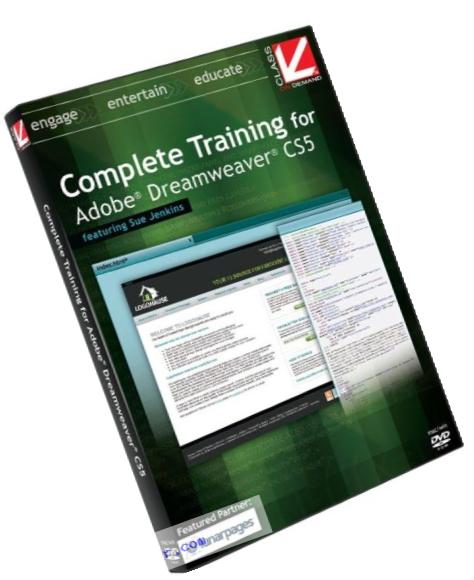 Class on Demand Complete Training for Adobe Dreamweaver CS5 Educational Training Tutorial DVD-ROM with Sue Jenkins 99906