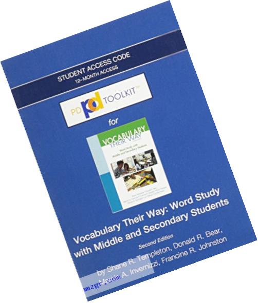 PDToolKit -- Standalone Access Card -- for Words Their Way: Vocabulary for Middle and Secondary Students (Words Their Way Series)